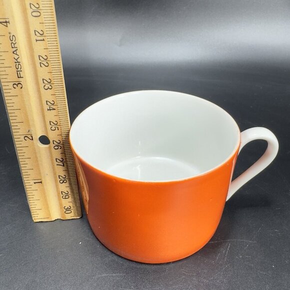 Fitz And Floyd Porcelain Teacup And Saucer Set Rondelet Pattern Vintage 1980s - Picture 4 of 12